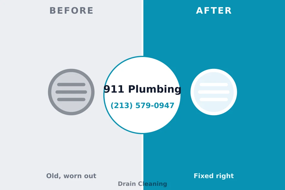 Before and after: plumbing company Westwood, NJ